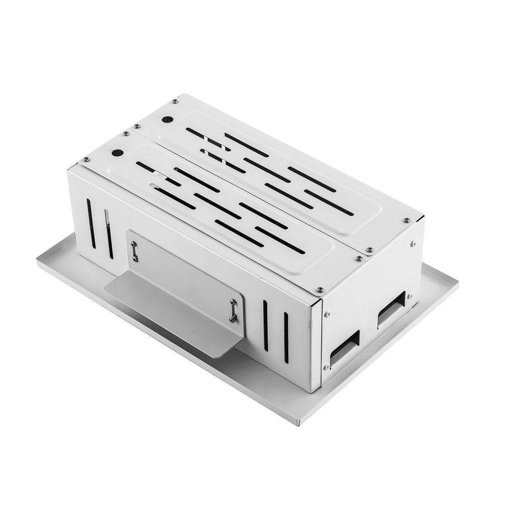 LQ1 LED Gas Station Canopy Light Annotated View Highlighting Key Features Including Aluminum Housing IP65 Waterproof Rating and High-Efficiency LED Chip for Gas Station Canopy Ceiling Lighting
