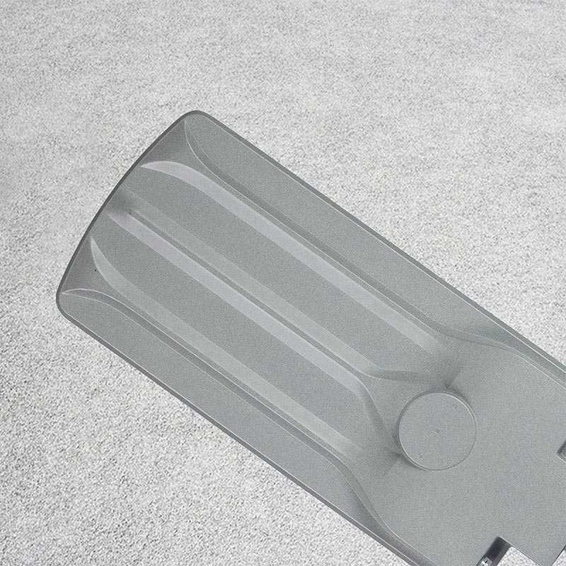 CL5 LED Street Light aluminum die-cast housing back view with heat dissipation fins close-up