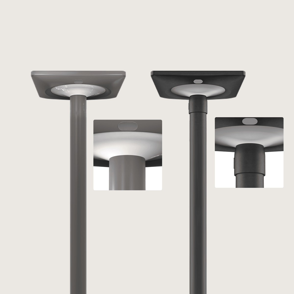 FL-DGD-KM2 All-in-One Integrated Solar Garden Light Column Mount Outdoor
