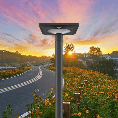All-in-One Solar Garden Light Square DGD-KM2 - Die-cast Aluminum Post-top Mount