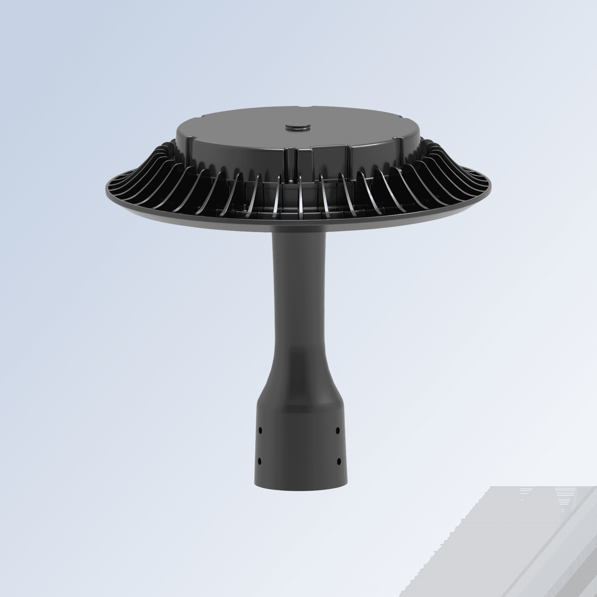 AEH1 LED Garden Post Light Installed on Decorative Pole in European Cobblestone Courtyard Alley for Outdoor Pathway and Landscape Lighting

