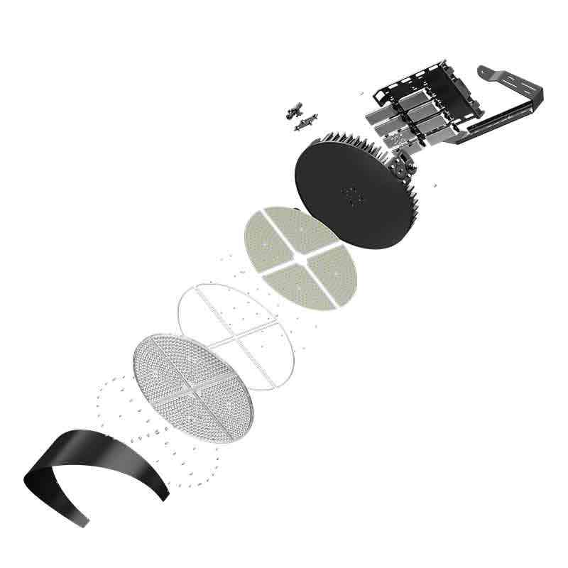 1000W High-Performance Stadium Light; Exploded View
