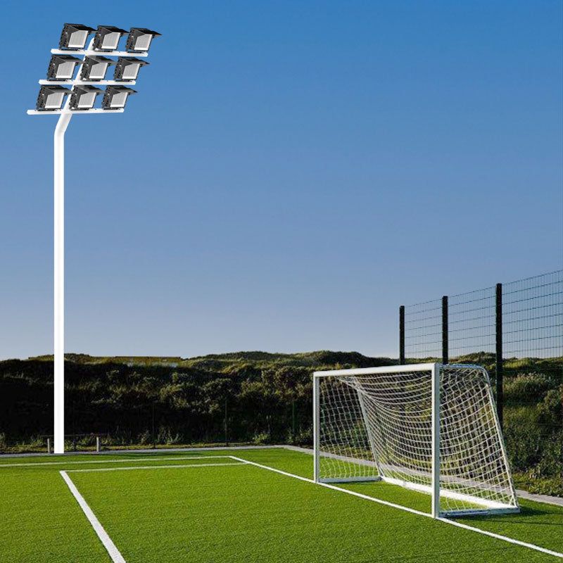 GF5 High Mast LED Sports Lighting Installed on Football Field Pole Providing Bright Uniform Illumination for Outdoor Stadium

